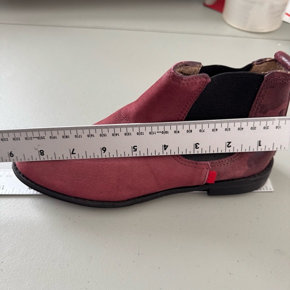 Marc Joseph of New York Girls Ankle Boots Burgundy Wine Nubuck Leather size 2.5M - Picture 12 of 15
